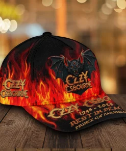 ozzy osbourne classic cap rock legend hat adjustable metal 3