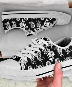 ozzy osbourne low top canvas sneakers 4