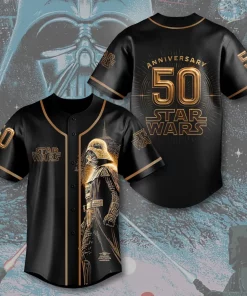 star wars 50th anniversary baseball jersey