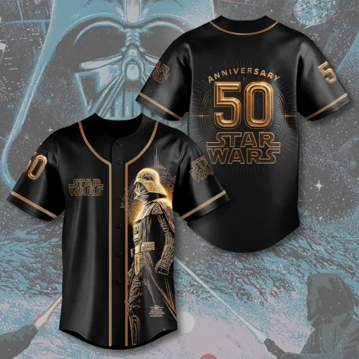 star wars 50th anniversary baseball jersey
