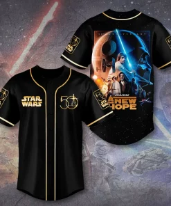star wars a new hope black gold jersey
