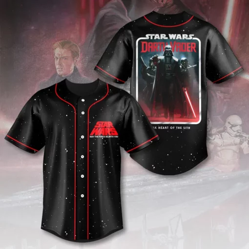 star wars darth vader 3d baseball jersey galactic streetwear for fans