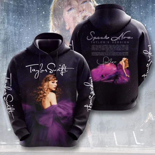 taylor swift 3d apparel speak now tshirt hoodie 2