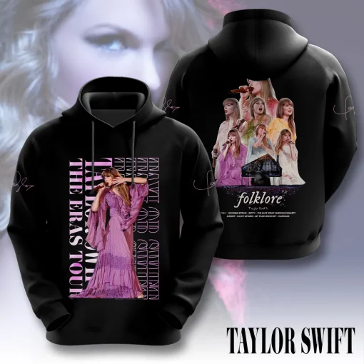 taylor swift folklore eras tour 3d hoodie tshirt 2