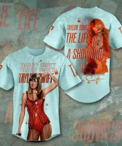 taylor swift life of a showgirl baseball jersey