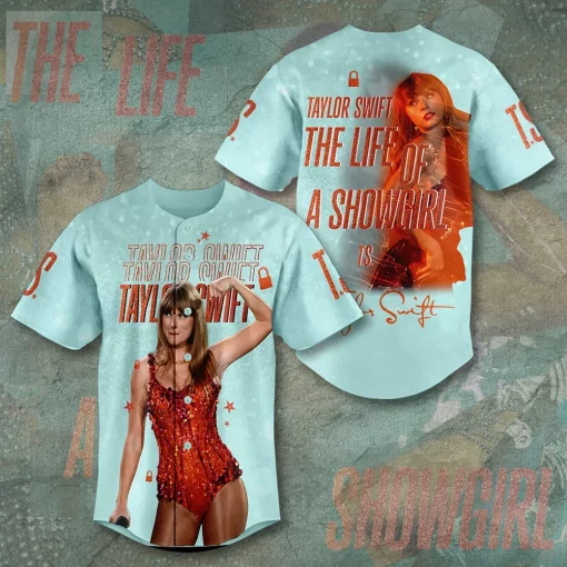 taylor swift life of a showgirl baseball jersey