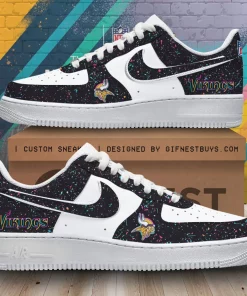 vikings black white low top sneakers