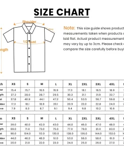Short Sleeve Shirt Size