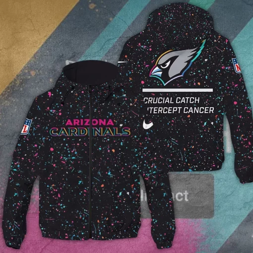arizona cardinals custom windbreaker jacket