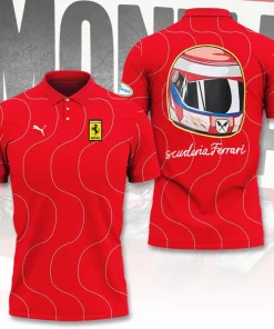 ferrari inspired 3d collection vivid red hoodie tshirt polo 2