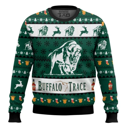 green christmas sweater buffalo trace 3
