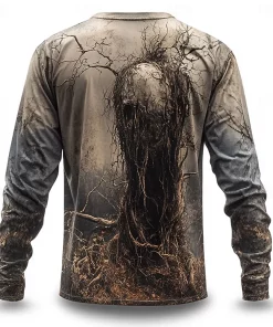 halloween long sleeve shirt 3d skull print 2