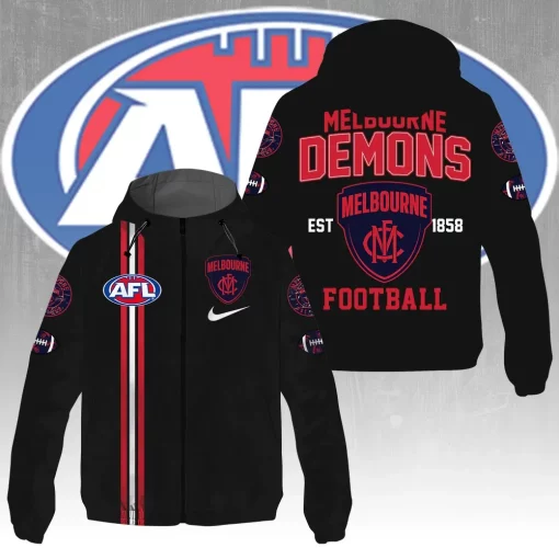 melbourne demons custom windbreaker jacket