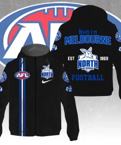north melbourne custom windbreaker jacket