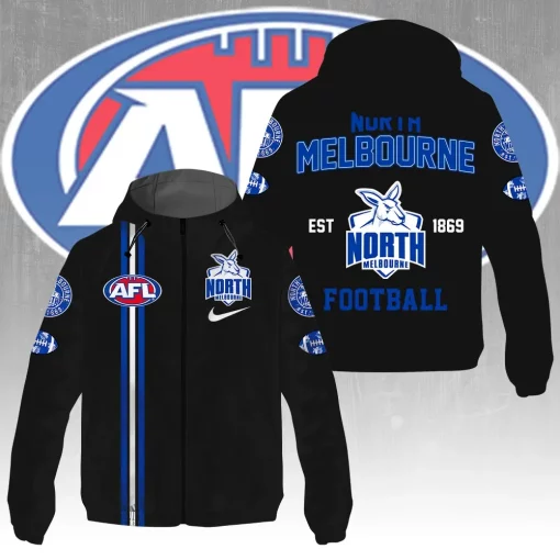 north melbourne custom windbreaker jacket