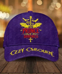 ozzy osbourne 3d all hail prince of darkness cap purple 1