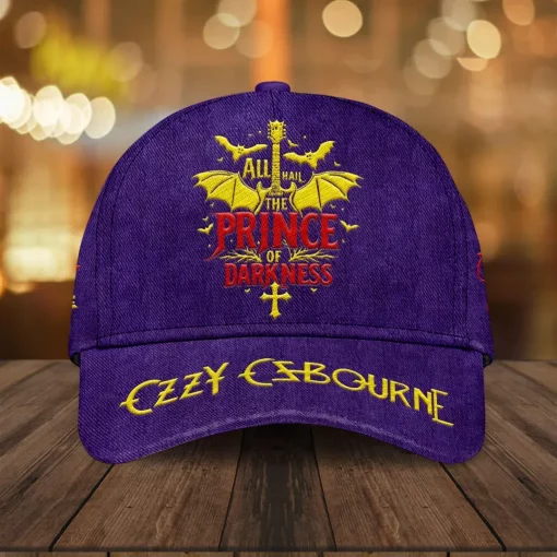 ozzy osbourne 3d all hail prince of darkness cap purple 1