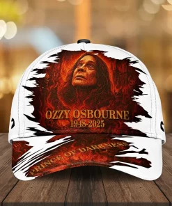 ozzy osbourne 3d cap fiery red prince of darkness 1