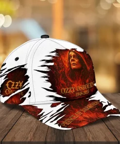 ozzy osbourne 3d cap fiery red prince of darkness 2