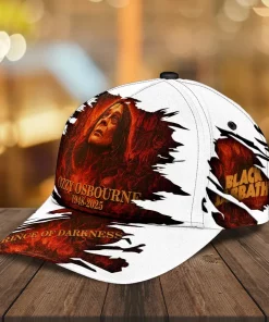 ozzy osbourne 3d cap fiery red prince of darkness 3