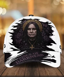 ozzy osbourne 3d cap white black prince of darkness 1
