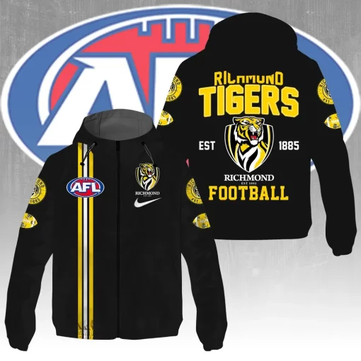 richmond tigers custom windbreaker jacket