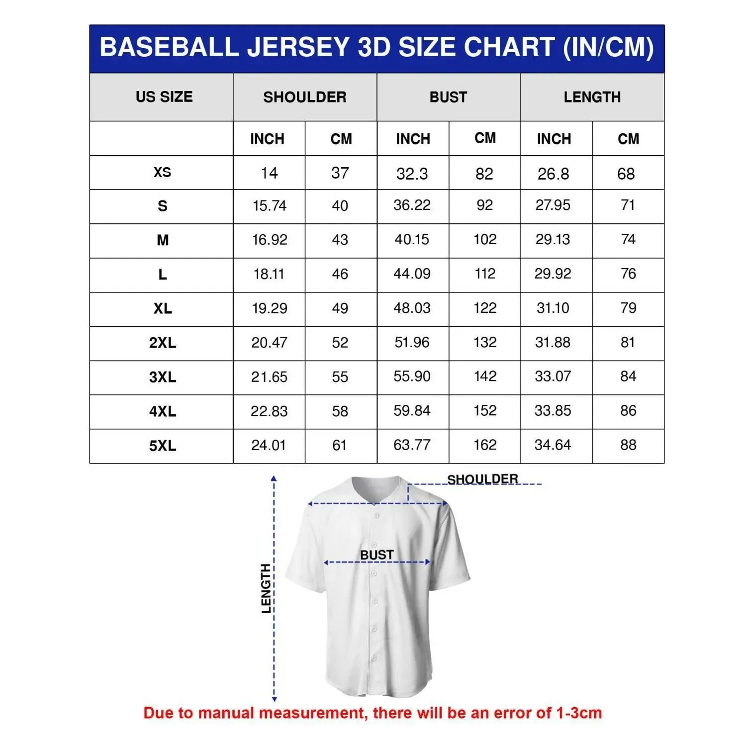 size baseball jersey 2