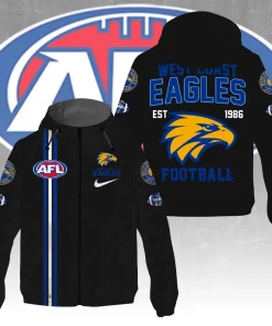 west coast eagles custom windbreaker jacket