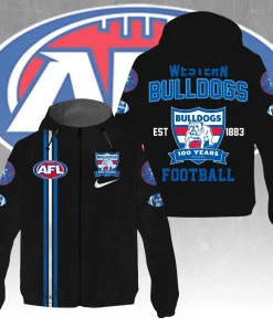 western bulldogs custom windbreaker jacket
