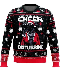 Black & Red Darth Vader Christmas Sweater