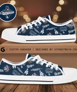 navy white low top sneakers la print