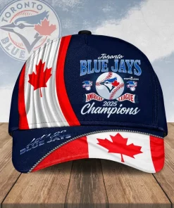 toronto blue jays 2025 american league champions 3d cap navy red white (1)